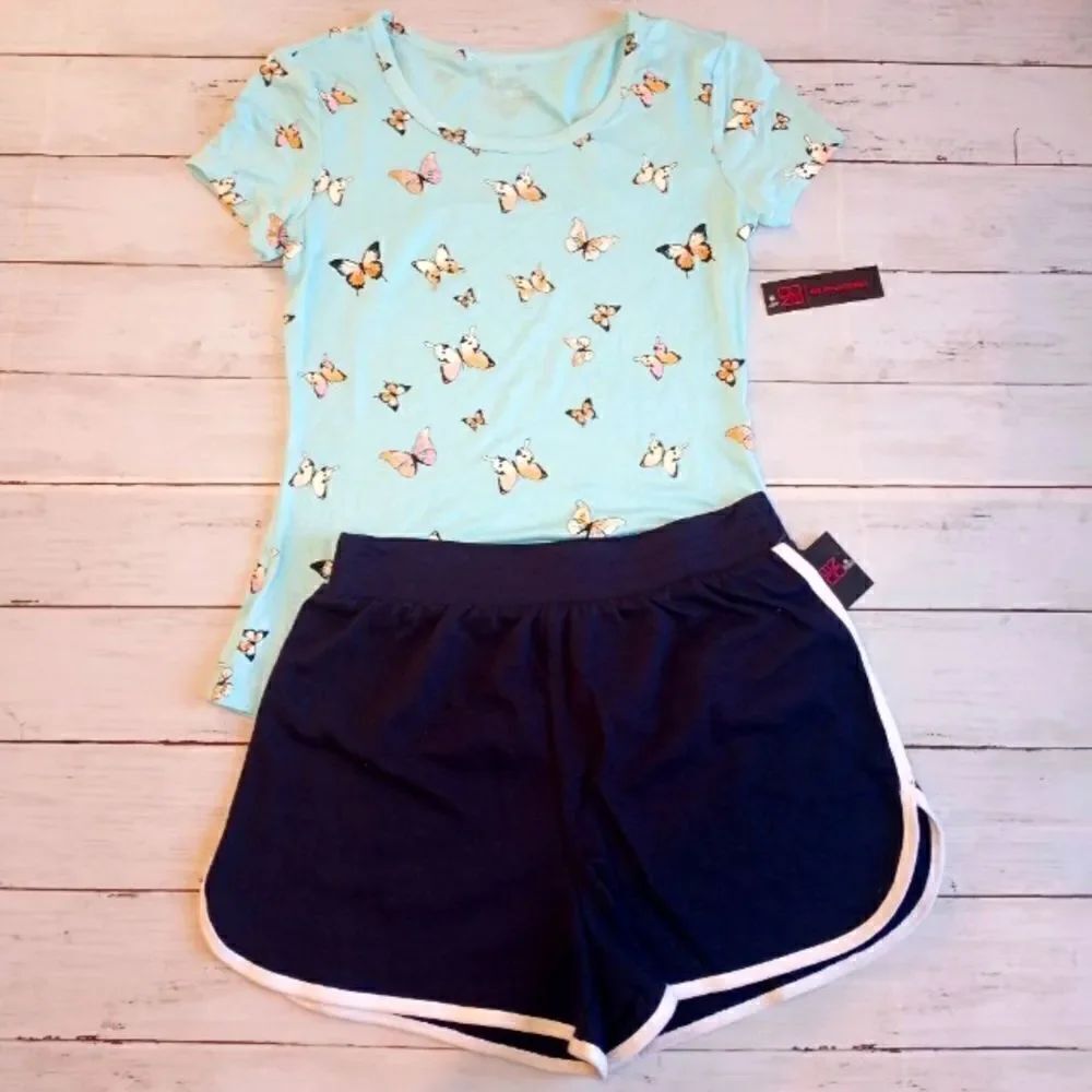 Womens Butterfly 🦋 Shirt & Shorts Lounge Set